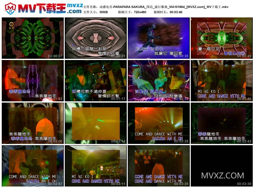 动感电音-PARAPARA SAKURA_国语_流行歌曲_MA101864